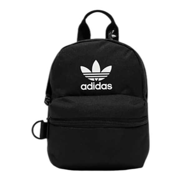 Adidas Originals Trefoil 2.0 Mini Backpack Black/White NWT - Picture 1 of 9